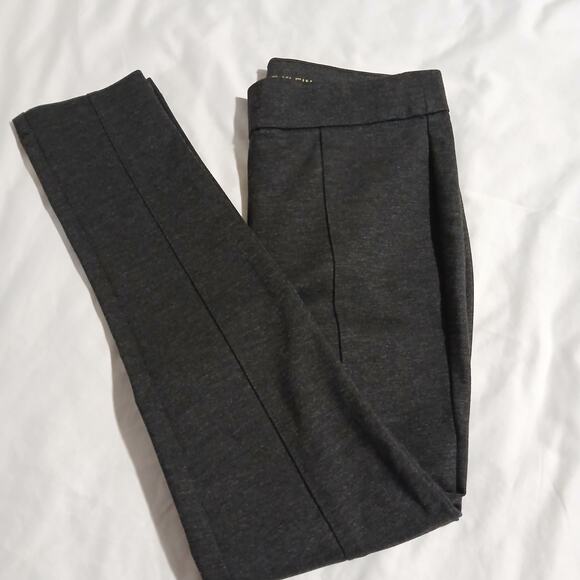 Ann Klein Women's Medium Charcoal Grey Work Pant Seamed legging High-Quality - Picture 1 of 9